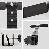 Phoenix Fitness RY848 Door Sit-Up Bar – Adjustable Height, Padded Ankles, Black view 5