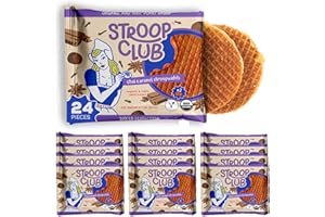 Stroop Club Chai Infused Organic Stroopwafel Caramel Treats | Vegan, Plant-Based and Dutch-Approved Indulgence - 24 Vegan Waffle Cookies (12 Pack of 2)