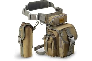 Jueachy Drop Leg Bag for Men Metal Detecting Pouch Tactical Military Thigh Waist Pack
