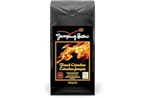 Jumping Bean French Columbian Dark Roast Fairtrade Organic Whole Bean Coffee, ECO2Roast, Premium Coffee, Made in Canada, Non-
