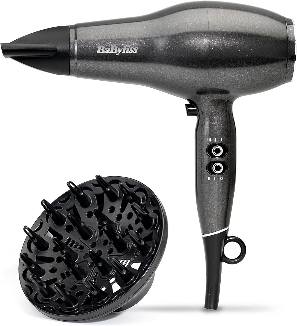 BaByliss Platinum Diamond Hair Dryer Diffuser 2300W AC Motor 3 Heat 2 Speed