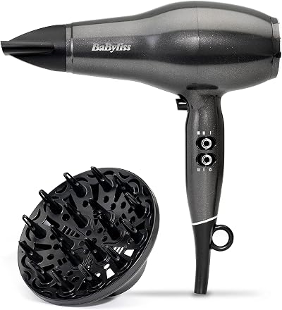 BaByliss Platinum Diamond Hair Dryer Diffuser 2300W AC Motor 3 Heat 2 Speed