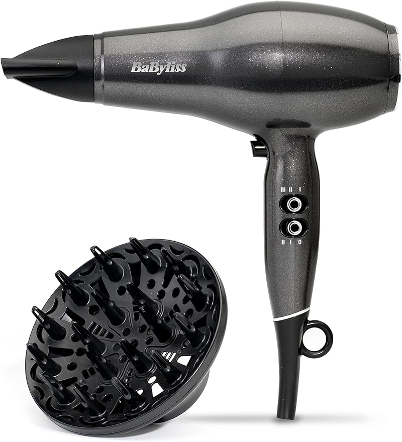 BaByliss Platinum Diamond Hair Dryer Diffuser 2300W AC Motor 3 Heat 2 Speed
