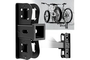 YUEYIN Hitch Wall Mount Receiver, Bike Rack Organiser, Maximum Load 300LBS, Garage Wall Mount Organiser for Bike Rack, Cargo Rack, Trailer Hitch, Snowboard Rack (2“ Receiver)