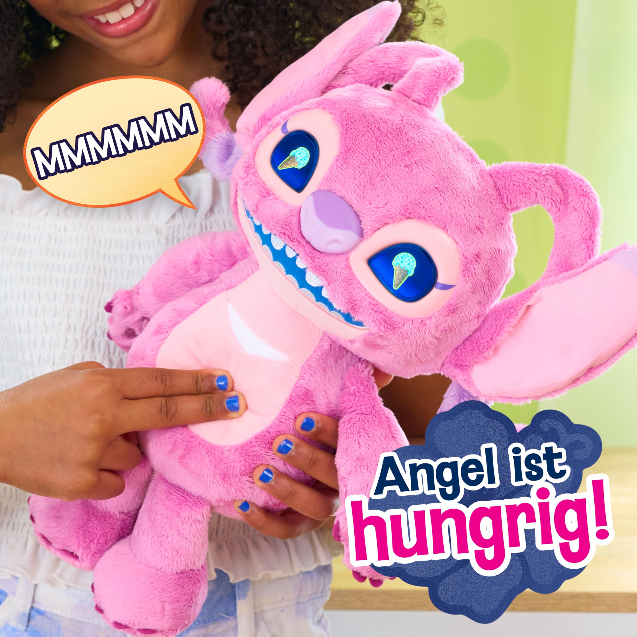 Just Play Disney Stitch Many Moods 34-cm Angel Interaktives Plüschtier, 50+ Sounds & Reaktionen, Spielzeug für Kinder ab 3 Jahren 5