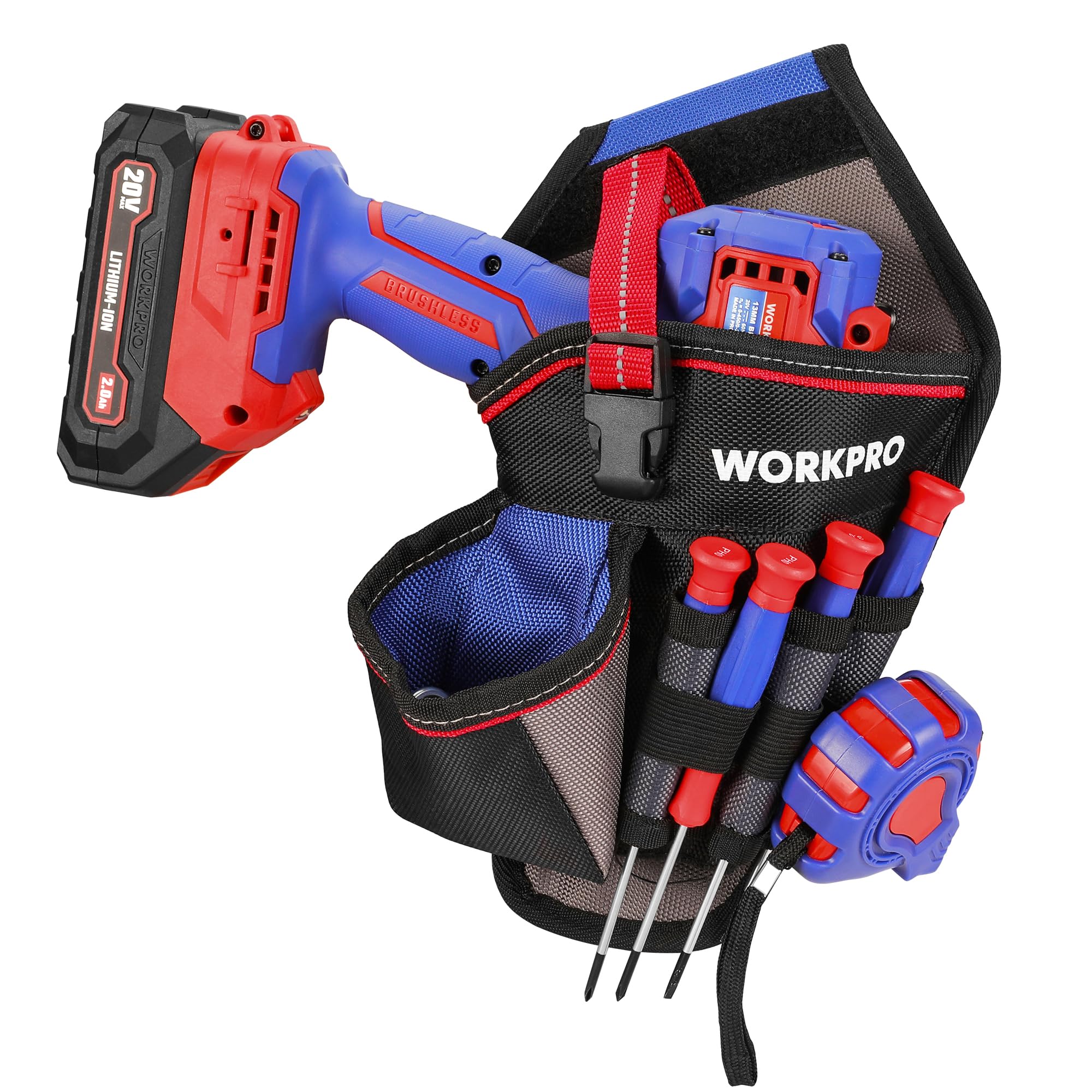 Fast Draw Drill Holster – Heavy-Duty Impact Driver Holder, Oxford Cloth Tool Bag With Belt Loop & Quick-Release Buckle