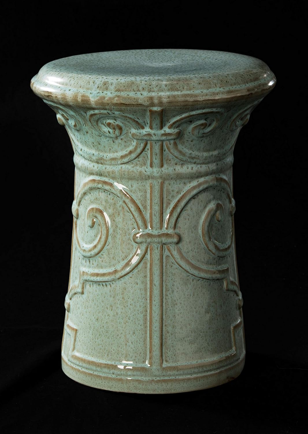 Safavieh Imperial Ceramic Decorative Garden Stool, Blue: Home & Kitchen