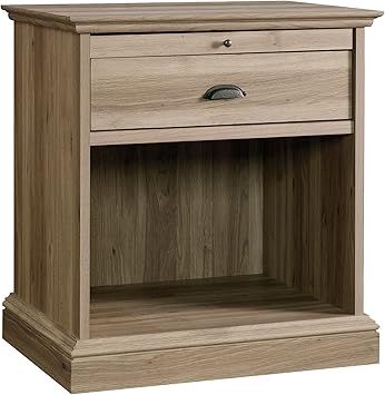 Amazon Com Sauder Barrister Lane Night Stand Salt Oak Finish Furniture Decor