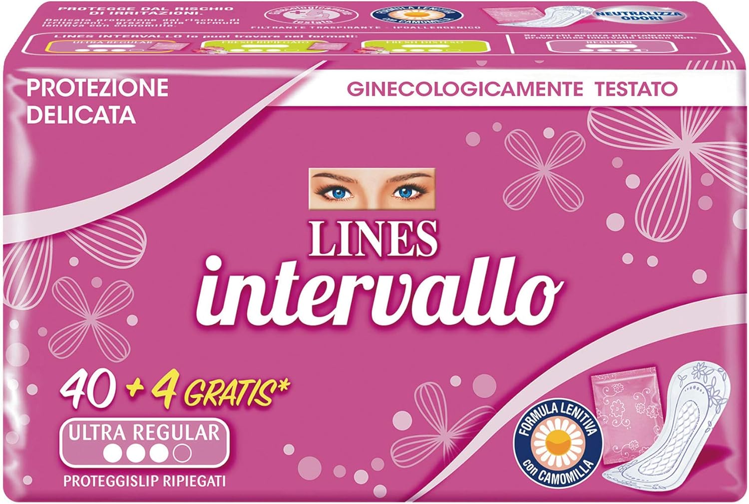 Lines - Intervallo - Salvaslip - 44 unidades: Amazon.es: Salud y cuidado personal