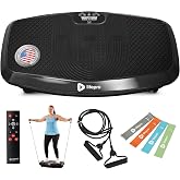 Lifepro Turbo & Hovert 3D Vibration Plate Exercise Machine with 99 Speeds | Dual Motor, 8 Presets, 330 lb Capacity, Remote Co