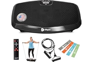 LifePro 3D Vibration Plate Exercise Machine – Dual Motor Oscillation & Lateral Motion Vibrating Plate – Full Body Workout Tra