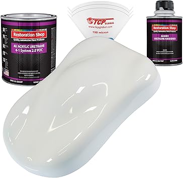 Amazon Com Restoration Shop Pintura Acrilica De Uretano De Color Blanco Puro Kit Completo De Pintura De Cuartos De Galon Automocion Profesional De Una Sola Etapa De Alto Brillo Para Automoviles Amazon Com Restoration Shop Pintura Acrilica De Uretano De Color Blanco Puro Kit Completo De Pintura De Cuartos De Galon Automocion Profesional De Una Sola Etapa De Alto Brillo Para Automoviles