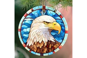 Christmas Ornaments, Touber Bald Eagle Ornament, Bald Eagle Christmas Ornament, Christmas Tree Ornaments, Bald Eagle Hanging Decor, Christmas Decorations, Bald Eagle Gifts, Bird Lovers Gift Ideas - B