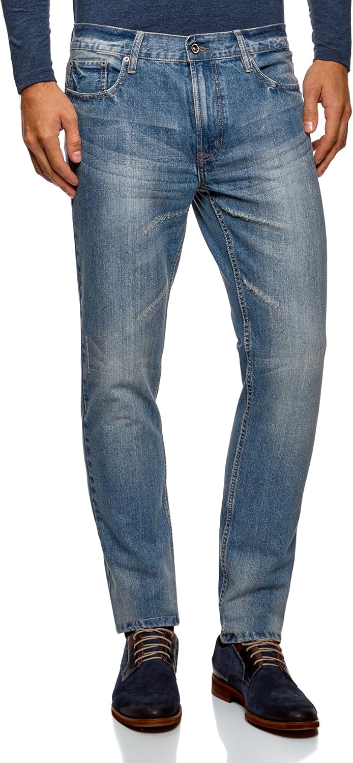 oodji Ultra Herren Jeans Straight Leg Basic Amazon.de Bekleidung