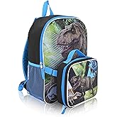Fast Forward Jurassic Park 16" Backpacks With Lunch Bag - Licensed Characters Kids Schoolbag
