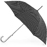 Totes Unisex Auto Open J-Handle Stick ECO Umbrella