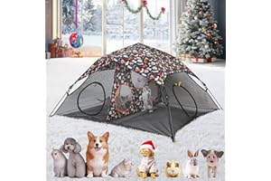 ITENT Outdoor Cat Play Tent for Indoors and Outdoors (X- Large Portable Pet House, Outdoor Cat Enclosure for Cats, Rabbits and Small Animals Easy to Connect with Run Tunnels, Cubes (Patented)
