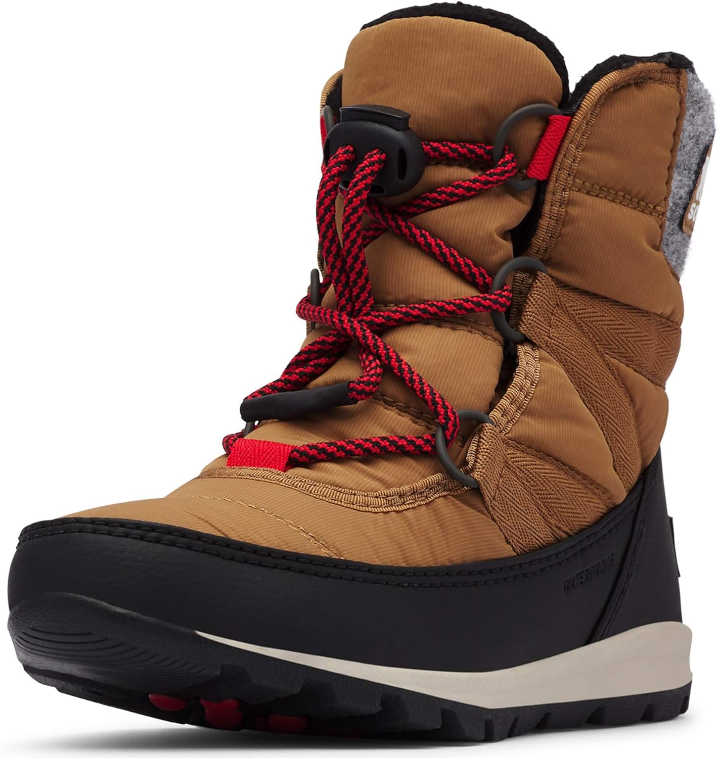 whitney short lace waterproof snow boot
