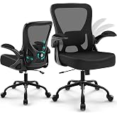 AreShark Office Chair - Ergonomic Breathable Mesh Desk Chair with Adjustable Lumbar Support and Flip-up Armrests - Executive High Back Rolling Swivel Comfortable Computer Gaming Chair for Home Office