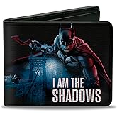DC Comics Wallet, Bifold, The Batman I am in the Shadows Pose and Bridge Scene, Vegan Leather