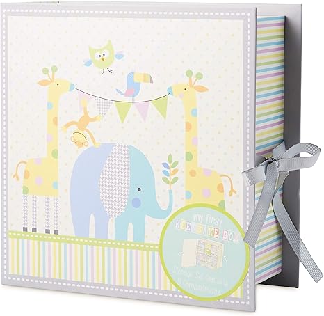 Baby Milestone - Caja de almacenamiento para recuerdos, diseño de bosque: Amazon.es: Bebé