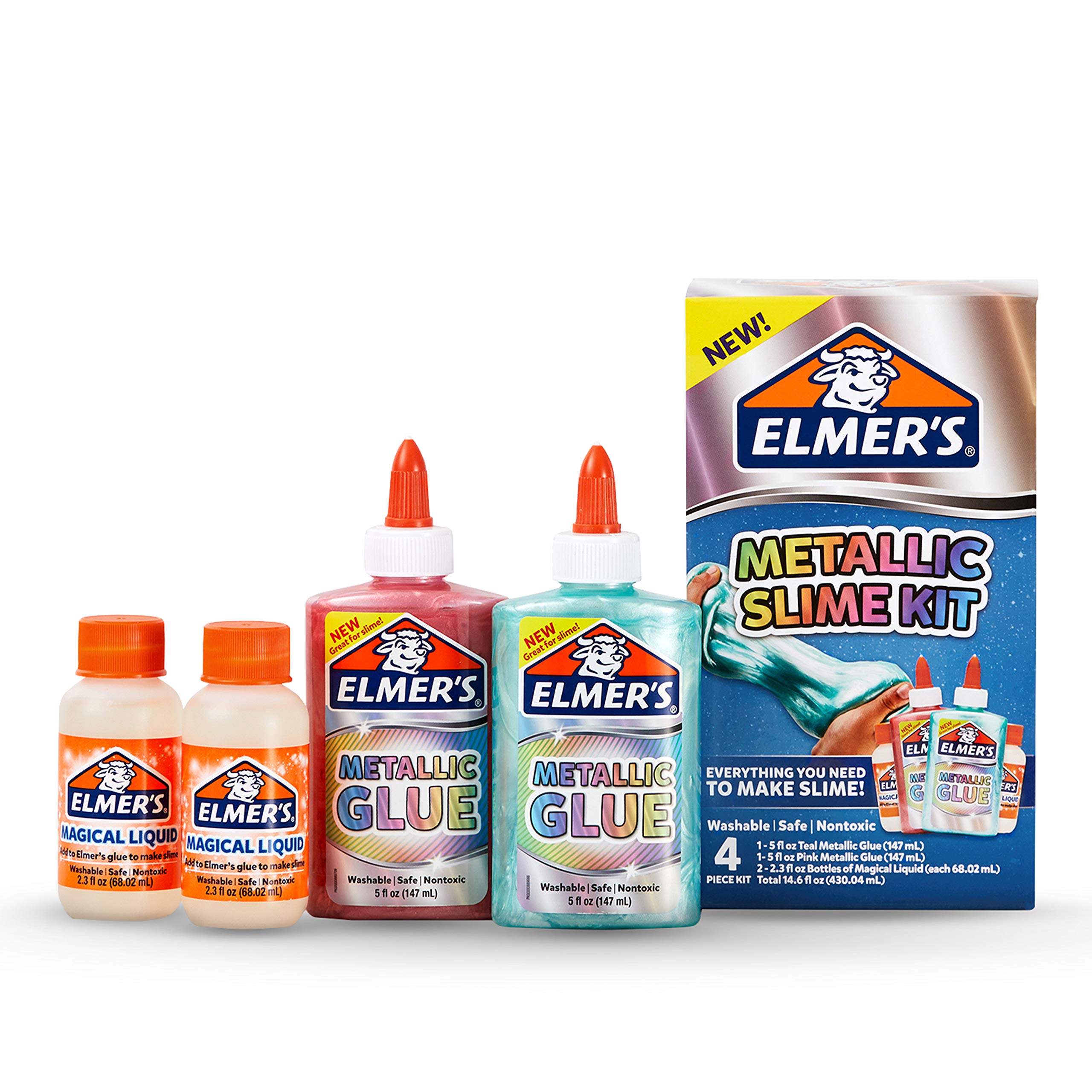 Elmer’s Slime Kit Slime Supplies Include Elmer’s Metallic Glue, Elmer