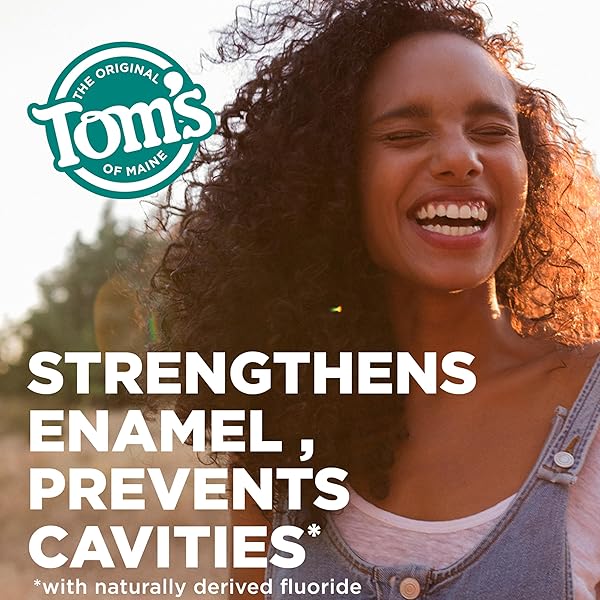 TOM’S OF MAINE WHOLE CARE NATURAL TOOTHPASTE WITH FLUORIDE, PEPPERMINT, 4 OZ. 3-PACK (PACKAGING MAY VARY)