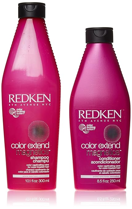 Redken Color Extend Magnetics Shampoo 10.1 and Conditioner 8.5 best shampoo for color-treated hair Redken Color Extend Magnetics Shampoo 10.1 and Conditioner 8.5 best shampoo for color-treated hair