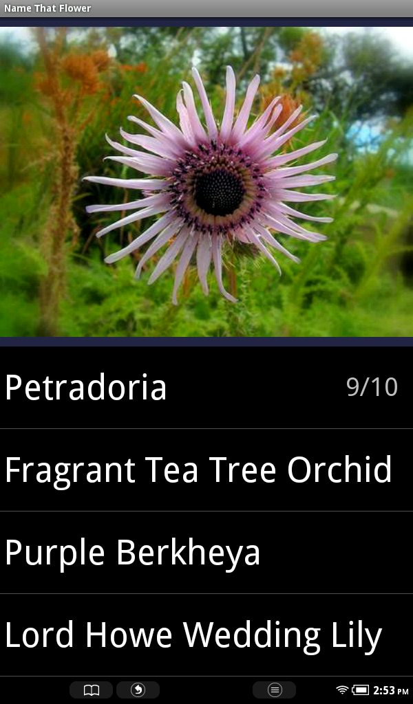 Flower Species Trivia for Android