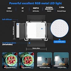 NEEWER 660 PRO RGB Led Video Light with APP