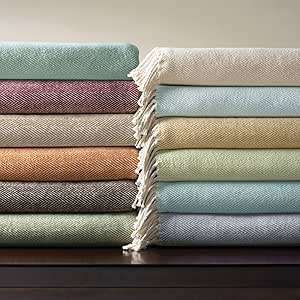 sferra herringbone throw