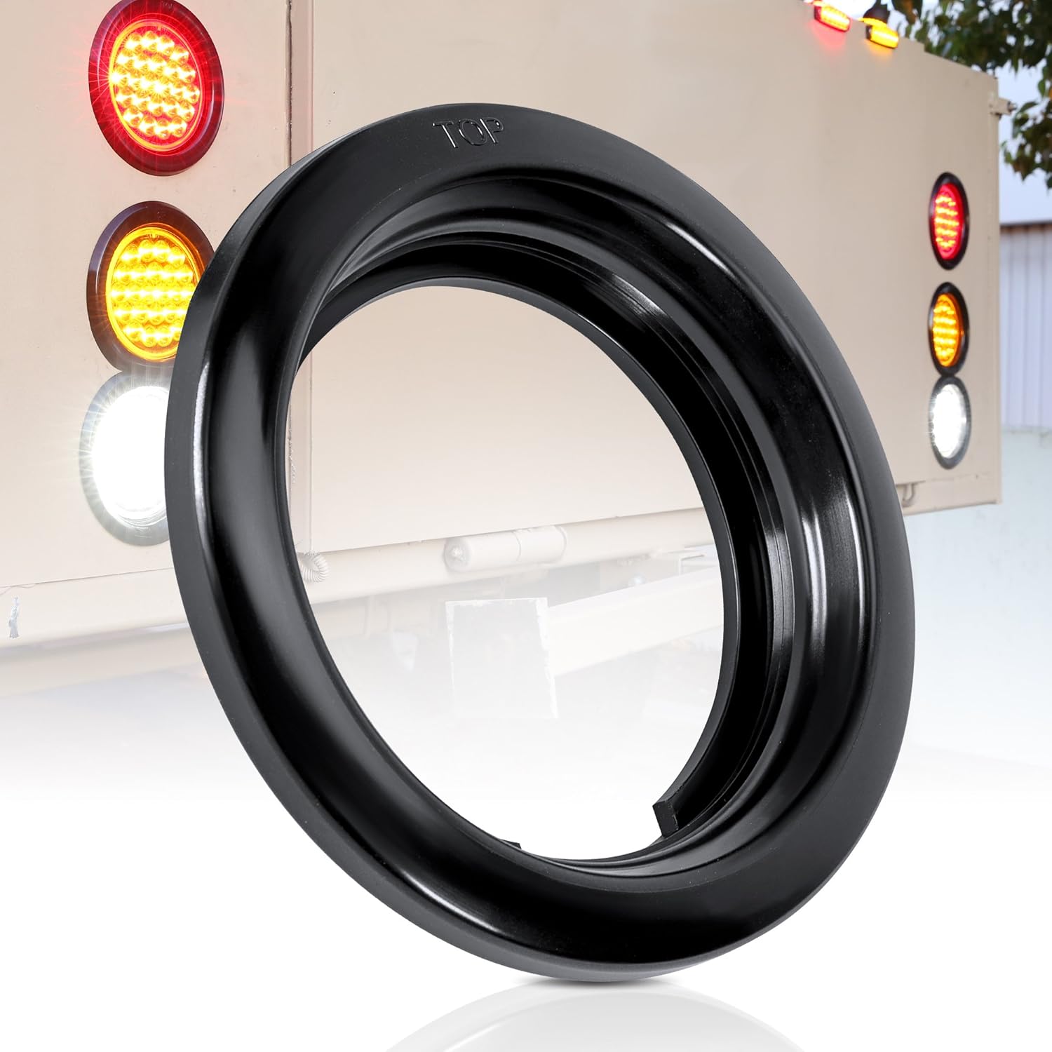 Black Rubber Grommet for Universal 4" Round Taillights