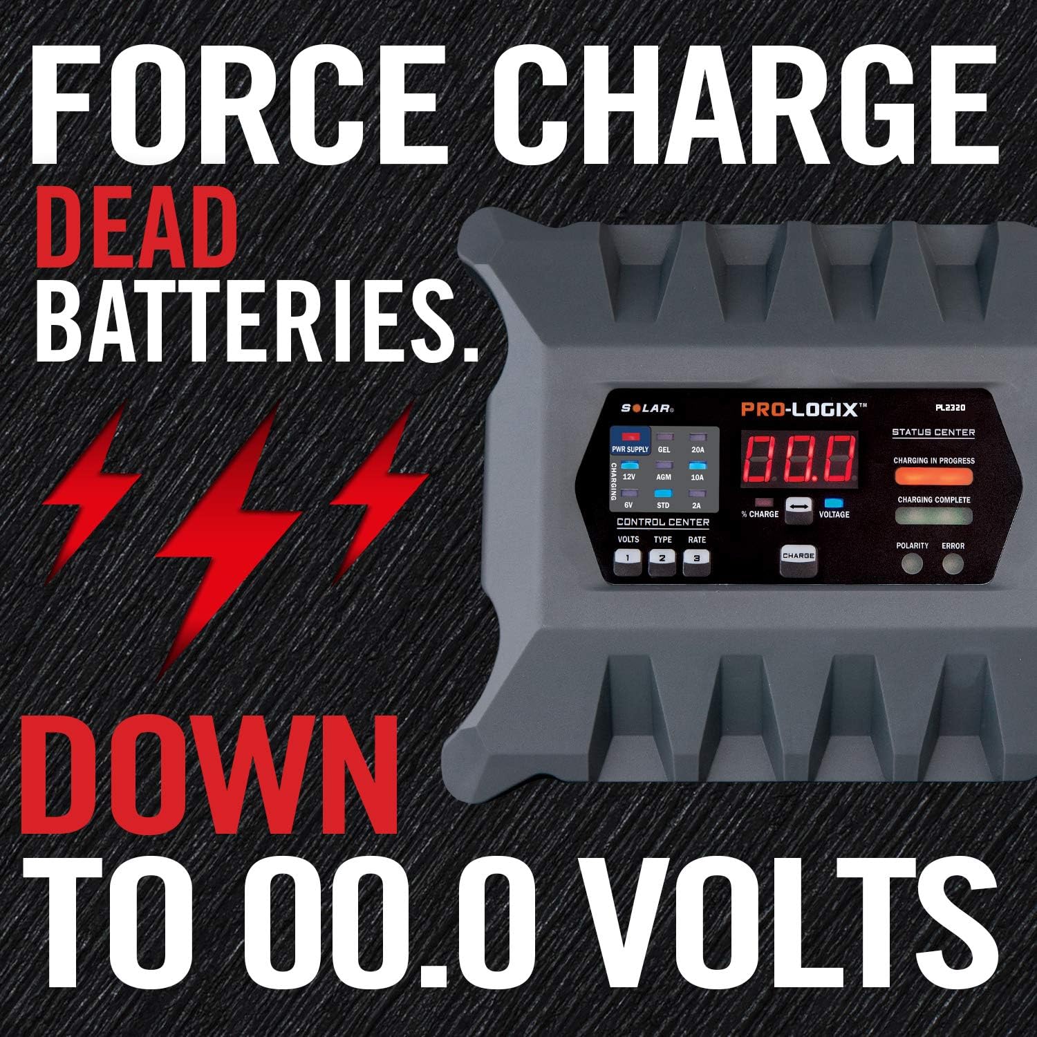 Clore Automotive PL2320 20-Amp Fully-Automatic Smart Charger, 6V and 12V Battery Charger, Battery Maintainer, and Battery Desulfator with Temperature Compensation: Automotive