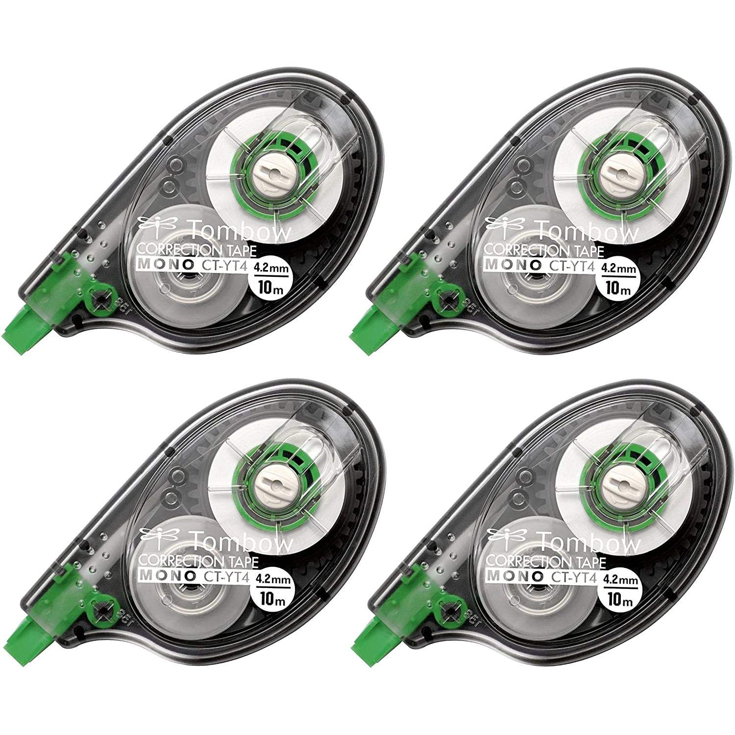 Tombow CT-YT4 Correction Rollers with Side Rolls 4.2 mm x 10 m Pack of 4 Single