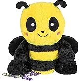 Buzzy Bee - Microwavable & Weighted Plush Stuffed Animal - Heated Plushie for Warmth - Cute, Soft, Cozy Toy for Adults & Children (Boys, Girls, & Toddlers) by Warm Pals