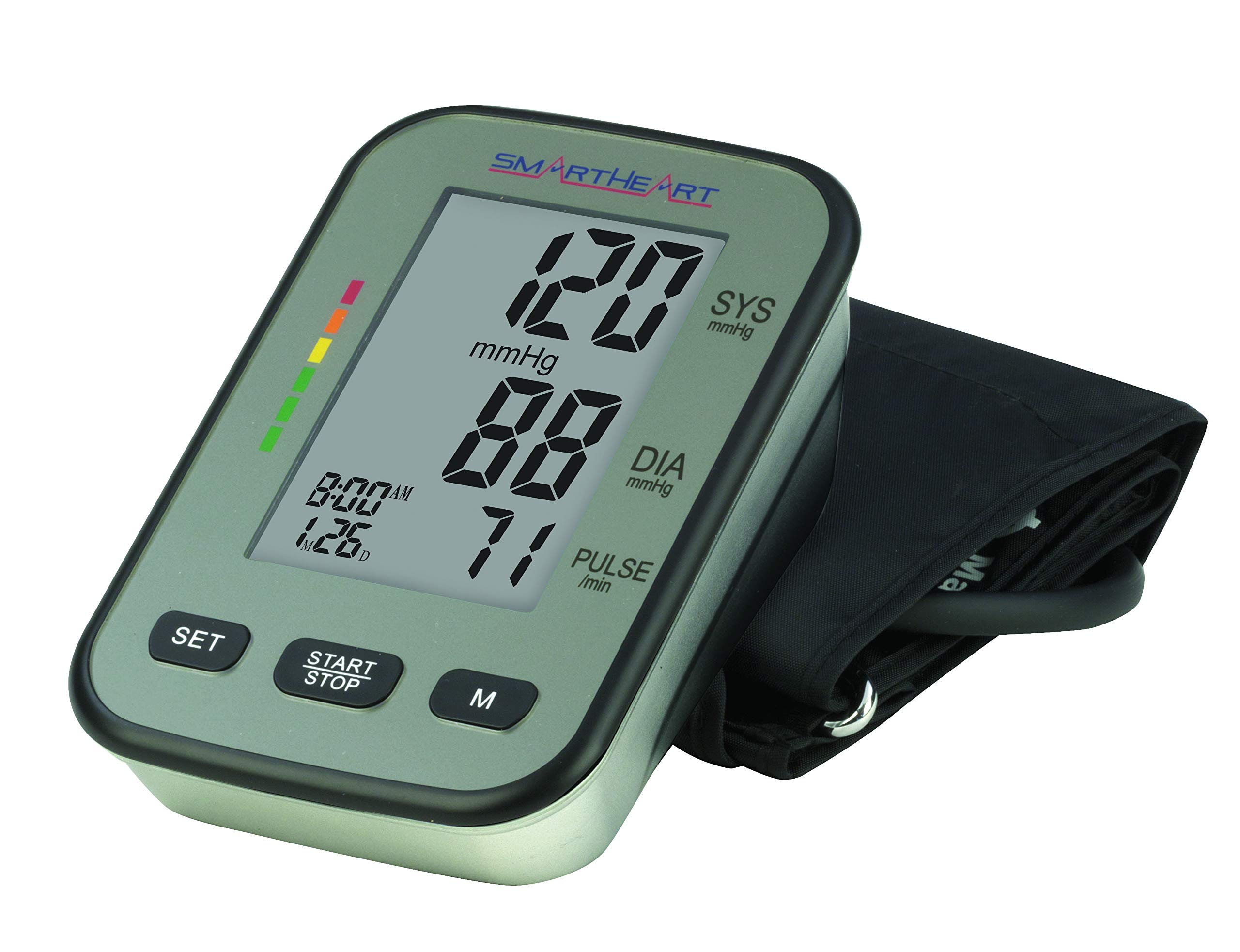 Photo 1 of *USED*
SmartHeart Talking Blood Pressure Monitor | Wide-Range Upper Arm Cuff | Trilingual Audio | 4-User Memory | Hypertension Indicator | One-Touch Operation | Home Use Kit
