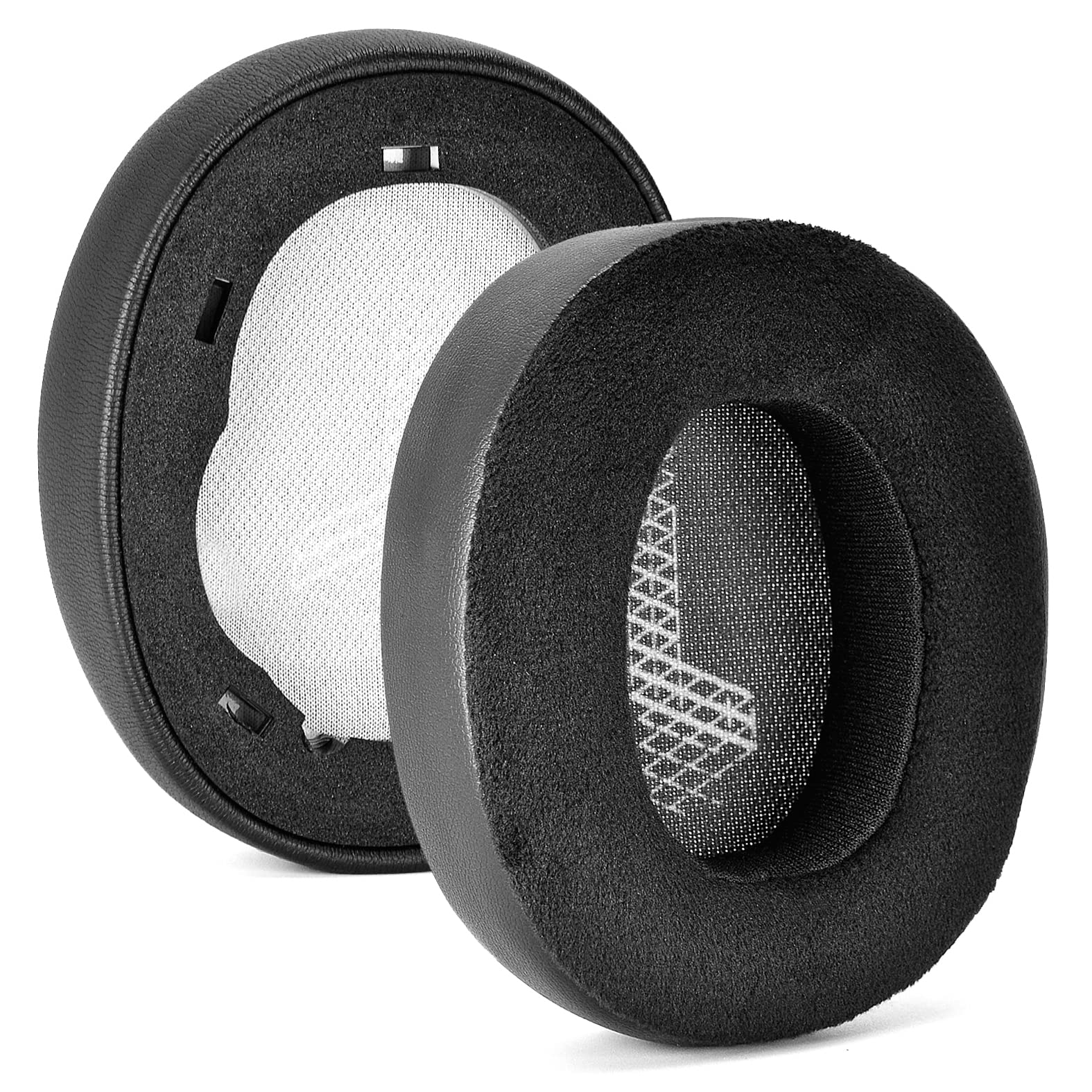 Replacement Ear Pads Cushions, Earpads for JBL E65 E65BTNC / Duet NC / LIVE650 BTNC LIVE660 BTNC Headset (Black/Comfortable Velvet)