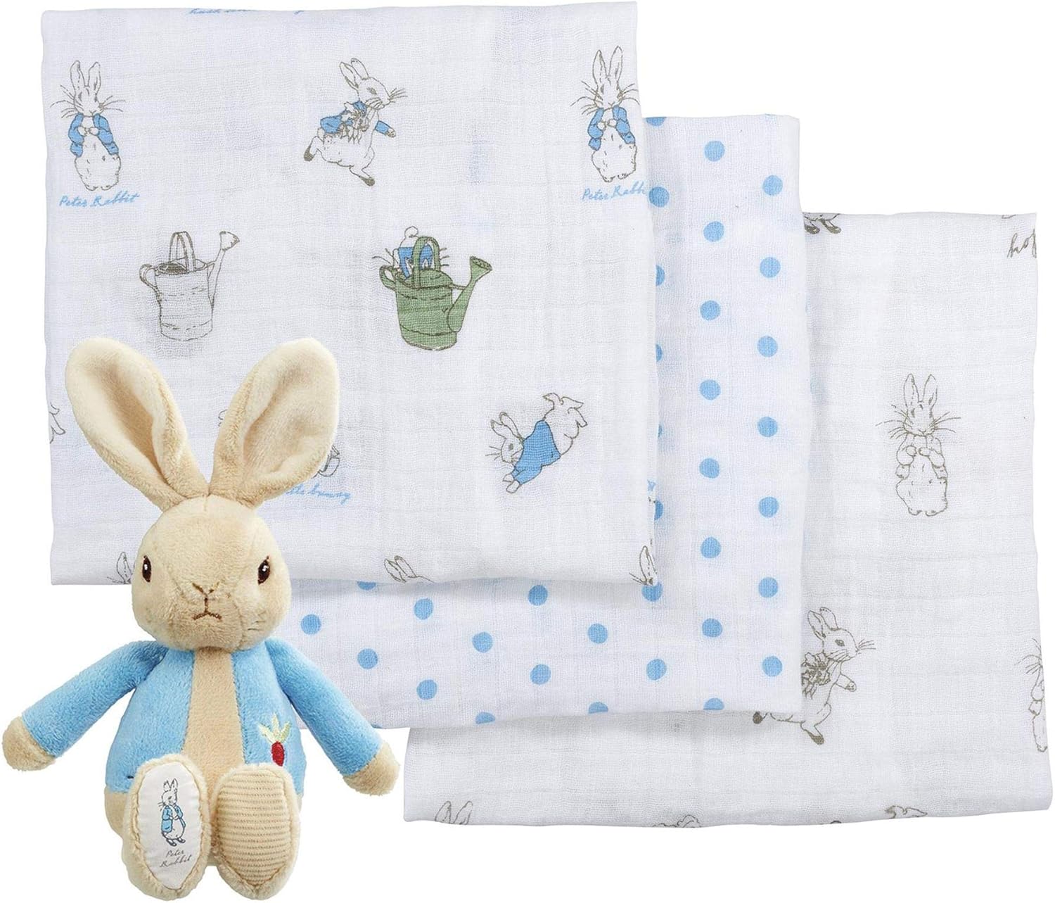 peter rabbit muslin squares