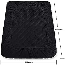 Utopia Bedding Quilted Fitted Mattress Pad, Twin