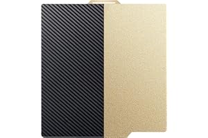 LAZTZQ 3D Printing Build Plate, Premium Carbon Fiber PET+Textured PEI for Bambu Lab A1/X1/X1C/P1/P1P/P1S, 257 * 257mm Spring Steel Plate Flexible Texture Plate for Bambu Labs Series 3D Printers