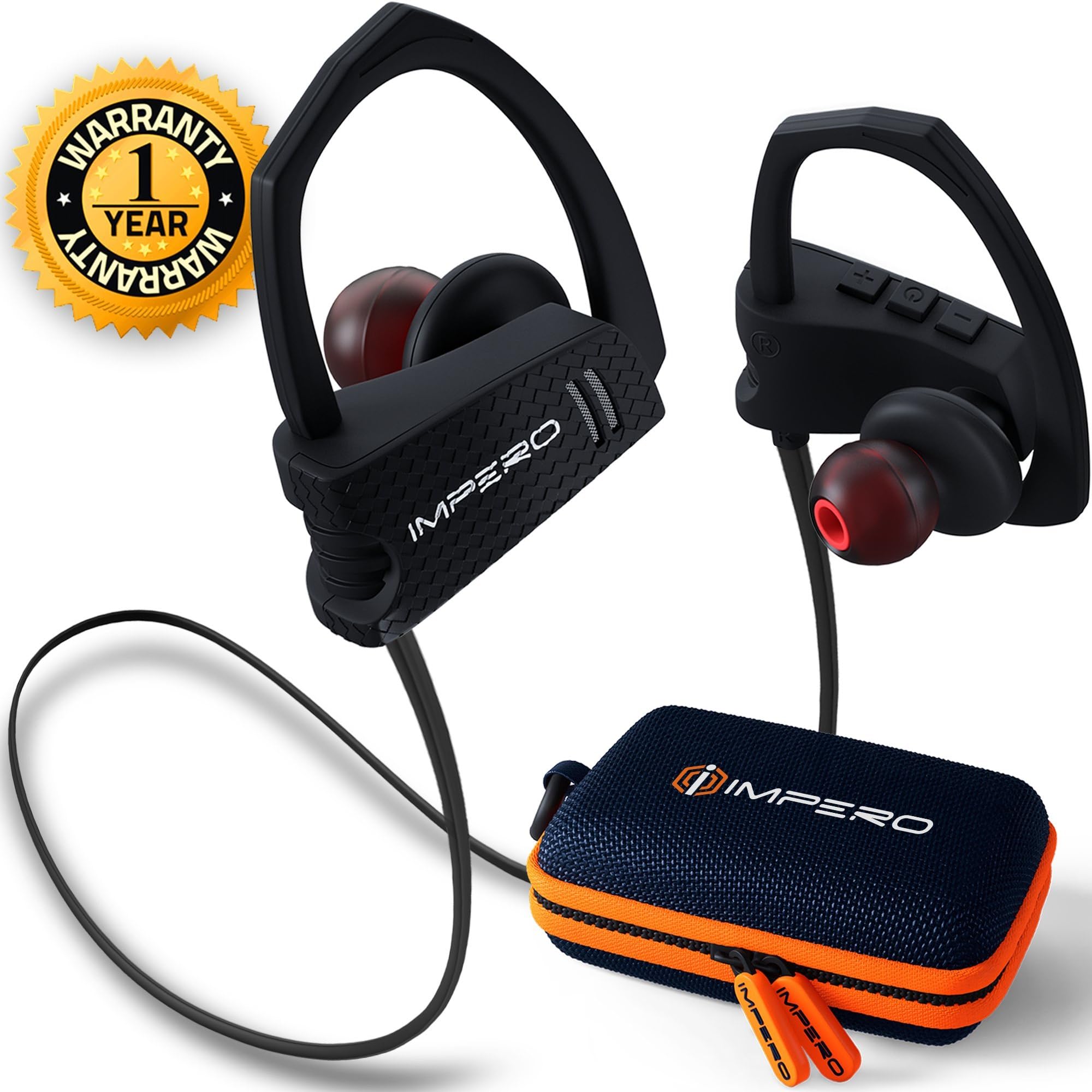 Wireless headphones IMPERO Sport Bluetooth headphones with microphone, Wireless earbuds Sport headphones Best Bluetooth earbuds Wireless bluetooth headphones Running headphones Workout headphones