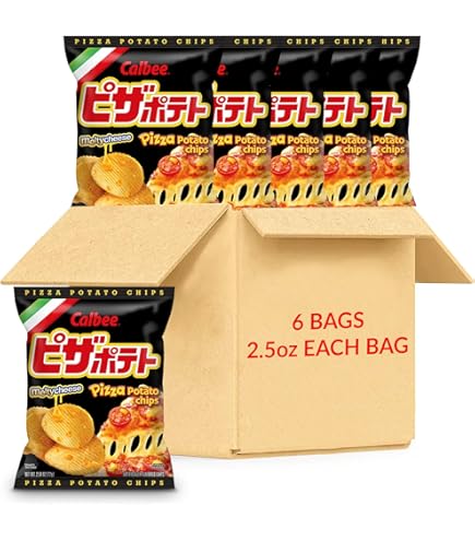 Amazon.com: Calbee Potato Chips (Pizza Potato, 2.54 oz) | Taste