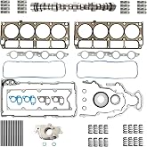 5.3L V8 Gen3 LS Camshaft Head Gasket Set Lifter Oil Pump 22205 E1840P | Fit For Chevrolet Silverado 1500 GMC Sierra 1500 4.8L 5.3L V8 LM7 LR4 L59 1999-2007 Fit Tahoe Suburban Yukon Escalade
