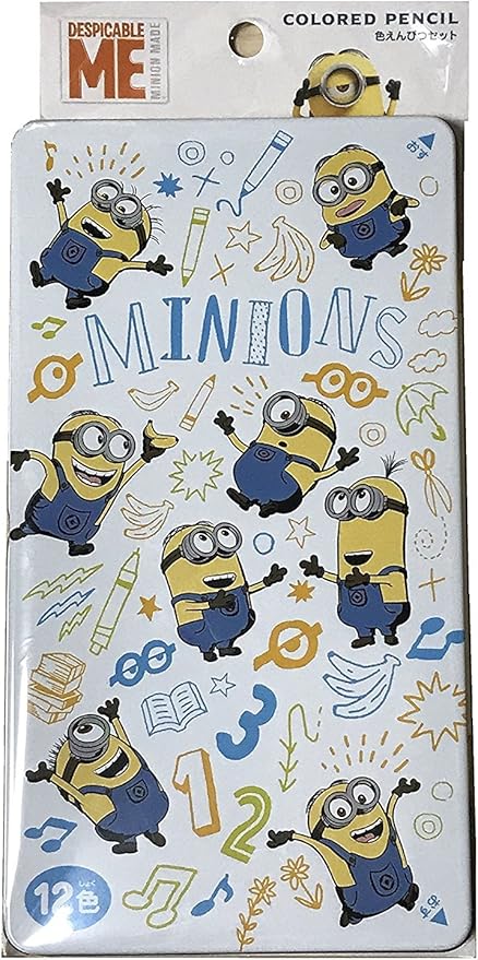 Amazon Co Jp ミニオン 色鉛筆セット 12色 Usj 限定 公式 グッズ 1 2 3 ミニオンズ おもちゃ