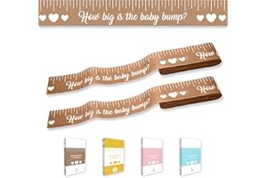 Party Hearty Funny Baby Shower Games for Girl or Boy Activities, 2 Rolls, 2 inches x 150 feet, Kraft Tummy Measure, Fun & Easy Idea