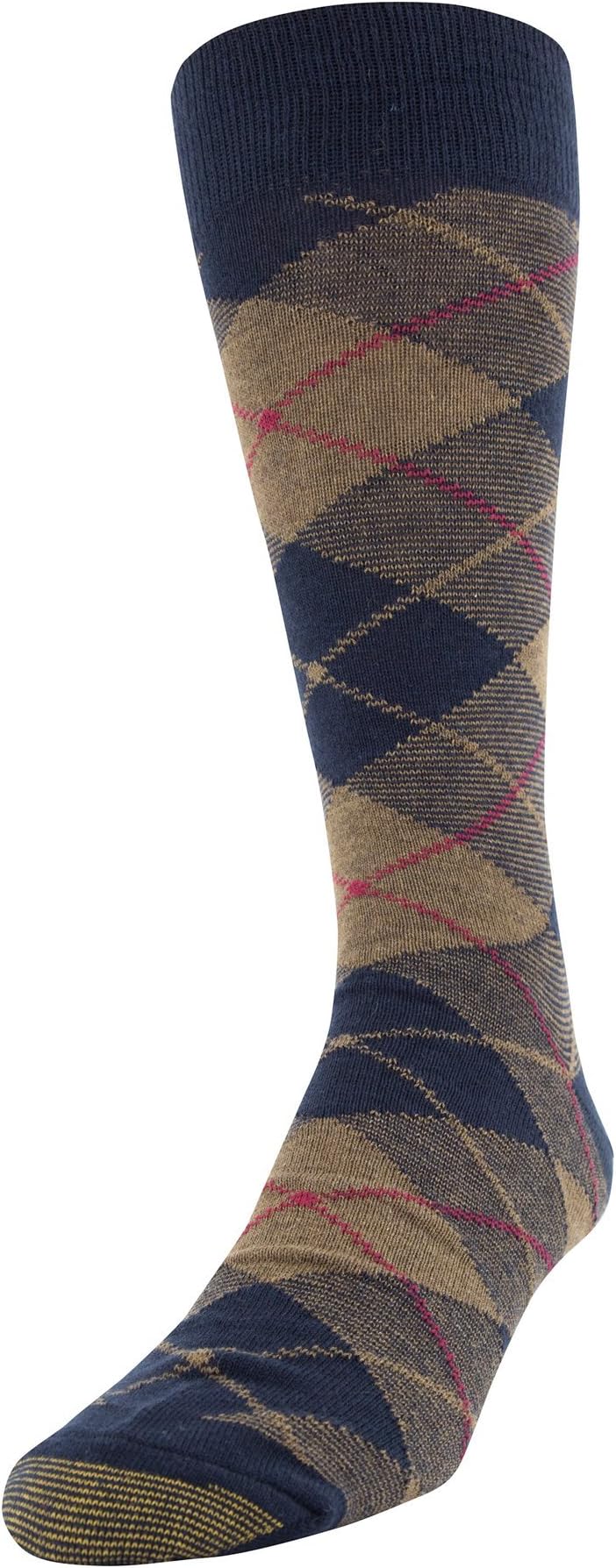 Gold Toe Men's Patterned Fashion Dress Crew Socks, 1 Pair