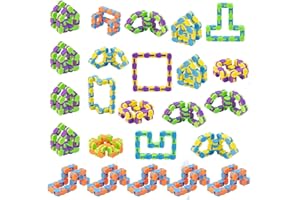 Ganowo 24 Pack Wacky Tracks - Snap Click Fidget Toys for Kids Adults
