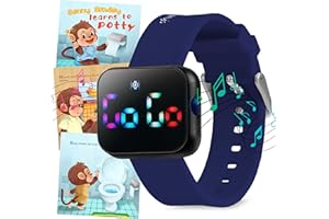BENNY BRADLEY'S Potty Training Watch for Kids V4 – A Water Resistant Toilet Reminder Device for Boys & Girls to Train Your Toddler with Fun/Musical & Vibration Interval Reminder with Potty Training eBook
