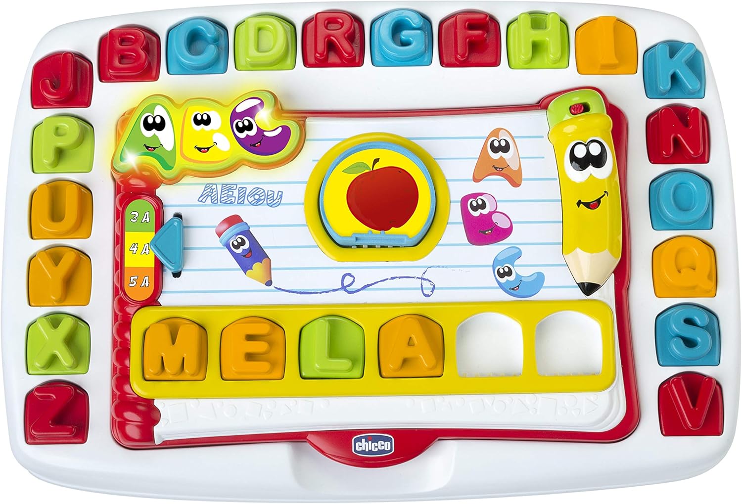 Chicco Banco School Children Read And Learn Edu4you Electronic And Talking Educational Game To Learn Alphabet Letters Inspired By Montessori Method Children Games 3 6 Years Amazon Co Uk Toys Games