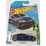 Hot Wheels 2019 HW Green Speed Tesla Model S 226/250, Blue